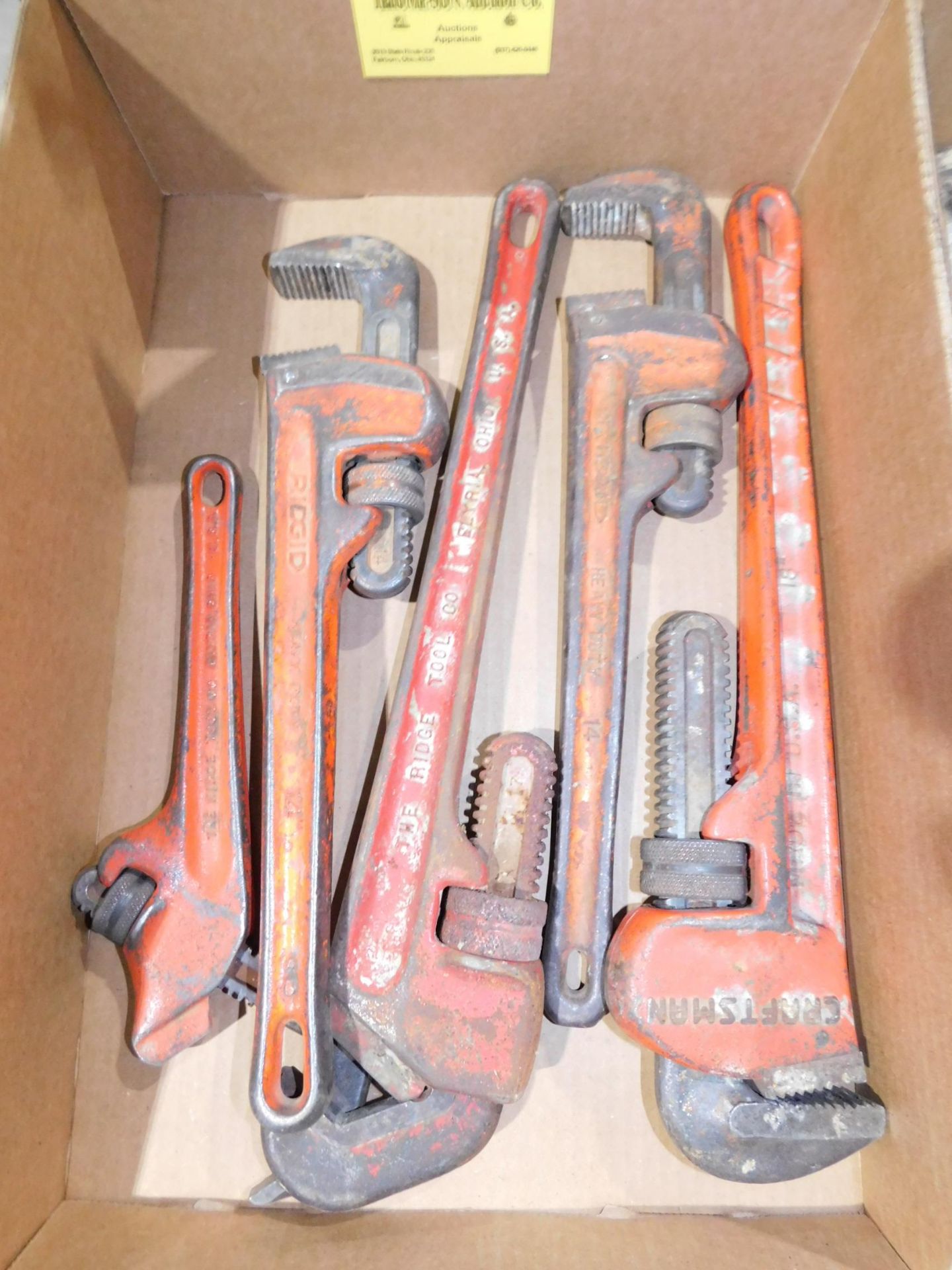 (30 Ridgid 14' Pipe Wrenches & (2) Ridgid Hex Jaw Pipe Wrenches