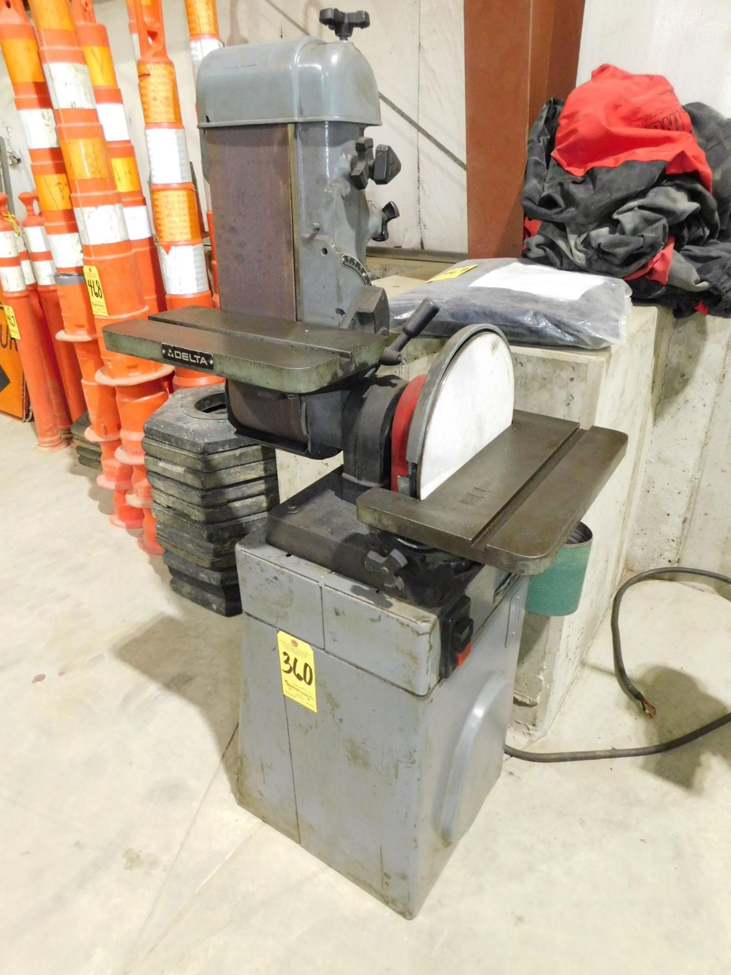 Delta 31-730 6" Belt /12" Disc Sander sn# 88A02948, 1 1/2 HP., 230/460V, 3Phs.