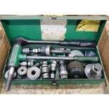 Greenlee Ratchet Type Knockout Punch Set