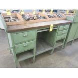 Wooden Toolmaker's Bench - No Contents in Photo