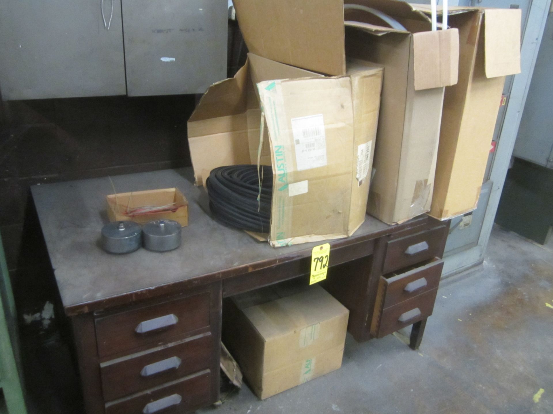 Desk with Rubber Seals and Plastic Hose