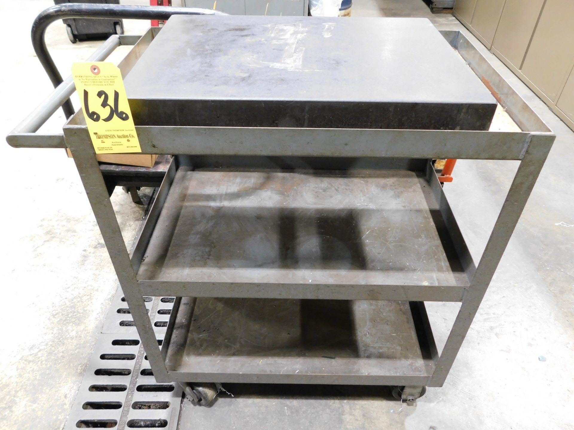 Granite Surface Plate 18"X24"x3" w/ Utility Cart