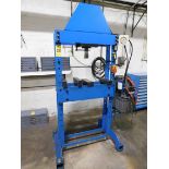 30 Ton H-Frame Hydraulic Shop Press, 12" Stroke, 3 H P, 230/460V 3 Phase Hydraulic Power Unit