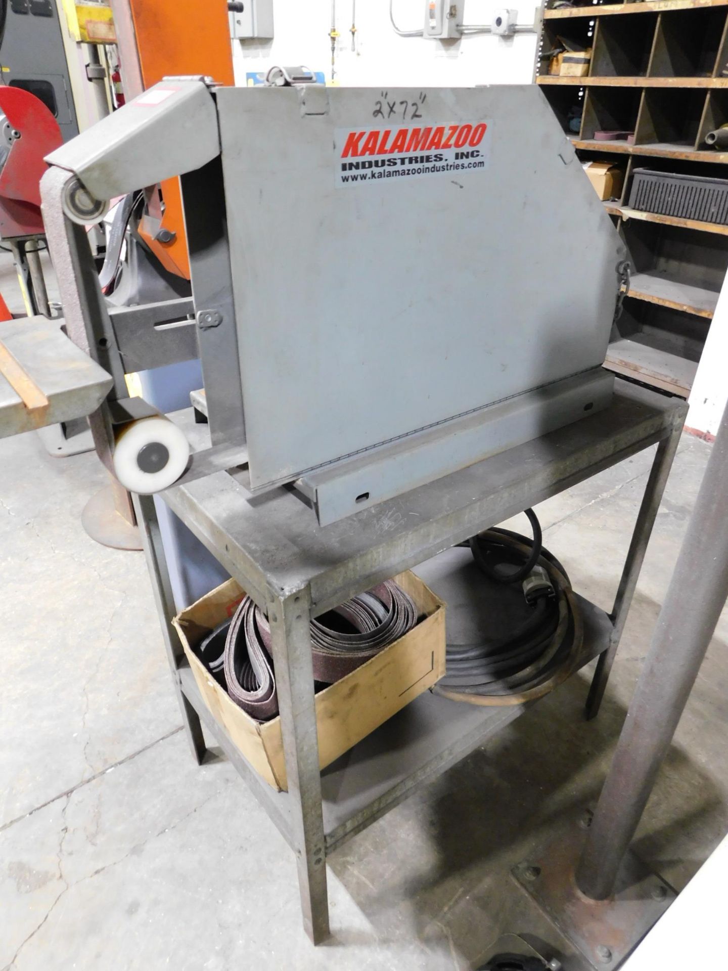 Kalamazoo 2"X72" Belt grinder w/Stand, 1Hp, 230/460V, 3 Phs, w/Extra Sanding Belts - Image 5 of 9