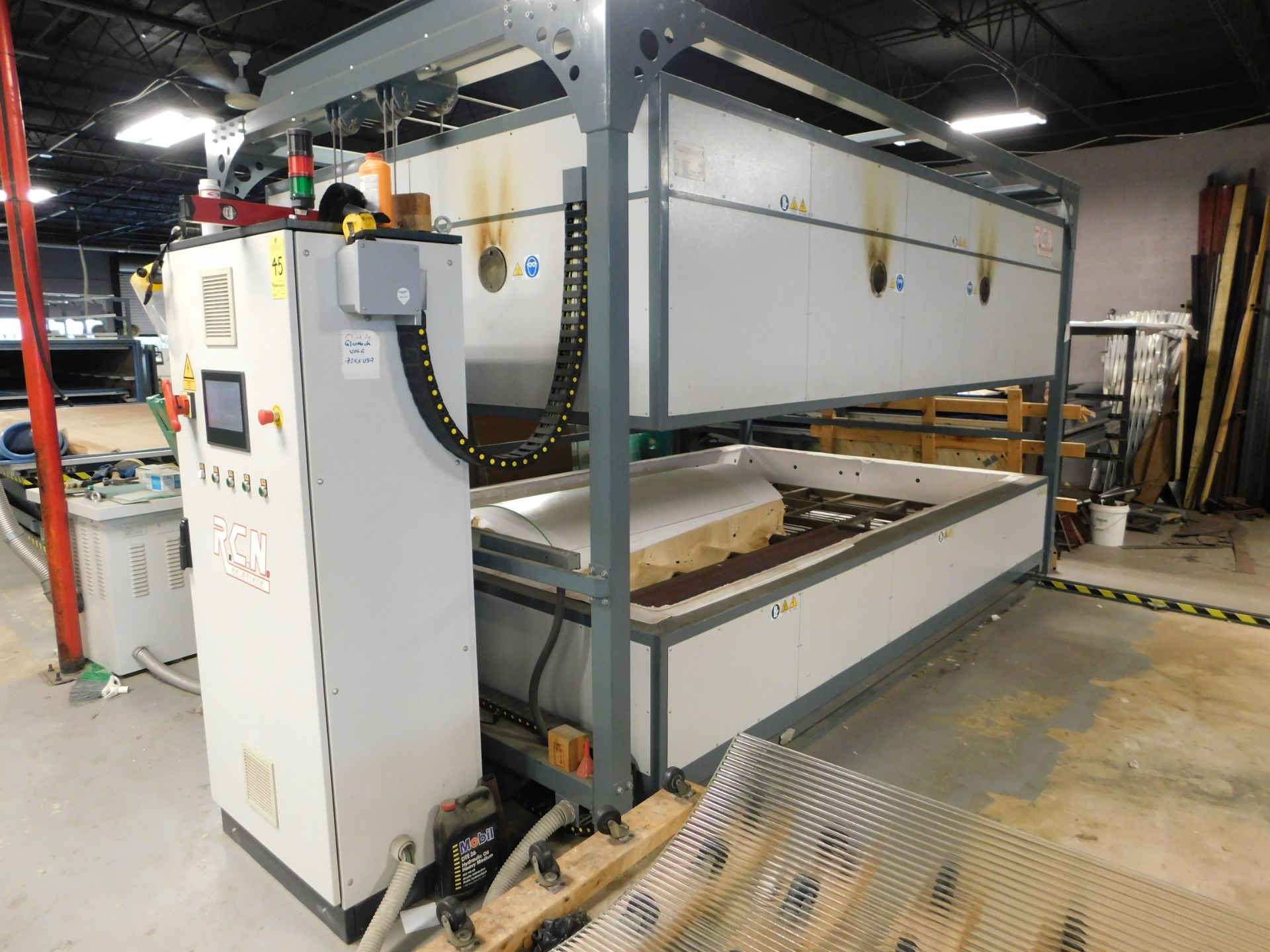 2017 RCN Solutions ECO Laminator Bending Oven, Model 3500 Special H900, s/n 17065, 400V 50HZ, 155KW,