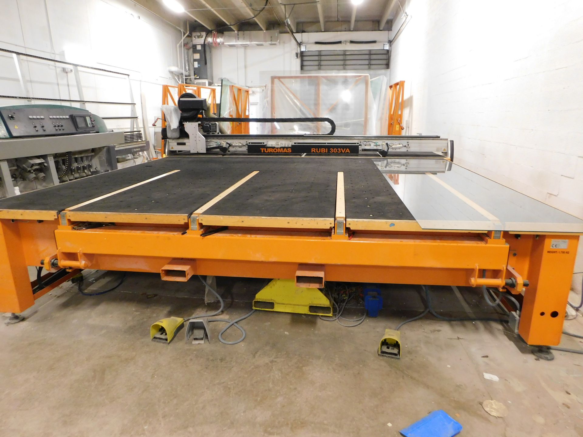 2019 Turomas Model RUBI 303VA Float Glass CNC Cutting Table, s/n MP-1430, 14' x 148", Includes - Image 11 of 13