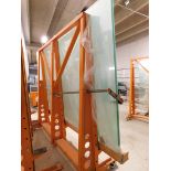 Heavy Duty Glass Rack on Casters, 98" Long x 100" Tall accessory for Turomas Model RUBI 303VA