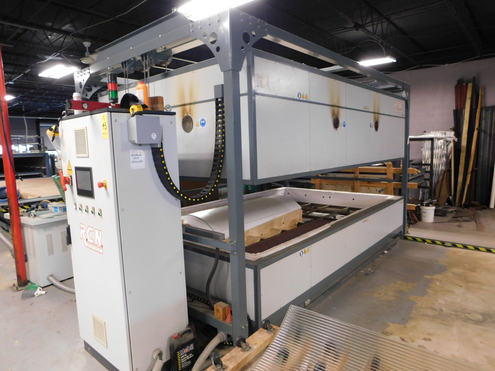 2017 RCN Solutions ECO Laminator Bending Oven, Model 3500 Special H900, s/n 17065, 400V 50HZ, 155KW, - Image 5 of 12