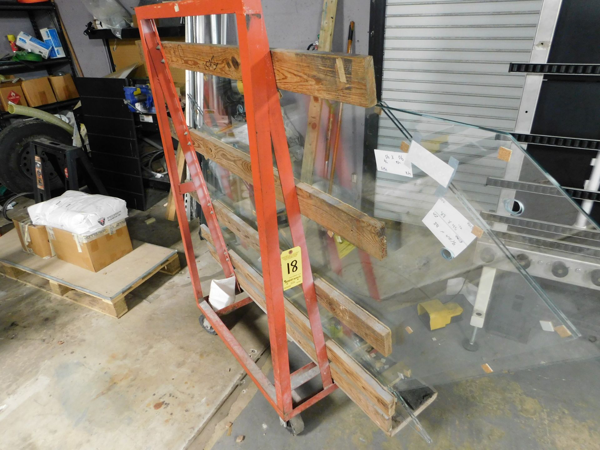 Metal Rack on Casters, 3' Long x 47" Tall