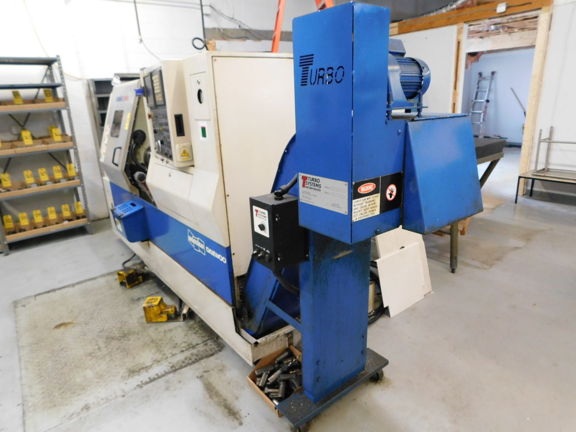 Doosan Model Puma 240C CNC Turning Center, s/n PM242603, New 2006, Fanuc 21i-TB CNC Control, 3” - Image 7 of 10