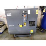 Atlas Copco Model GX11FF-EL Tank Mounted Rotary Screw Air Compressor, s/n CA1576927, 15 HP, Integral