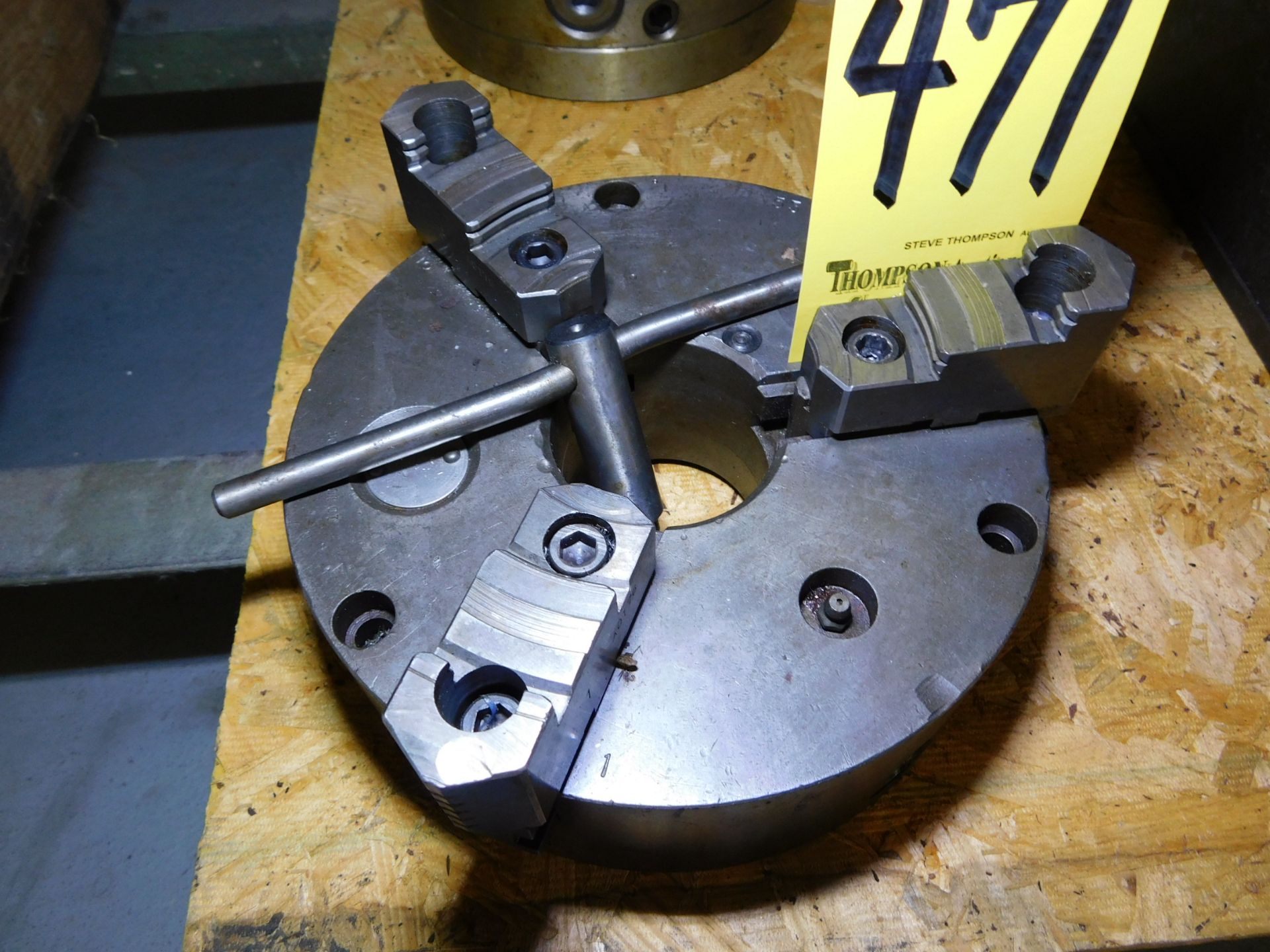 8" 3-Jaw Chuck, Flat Back