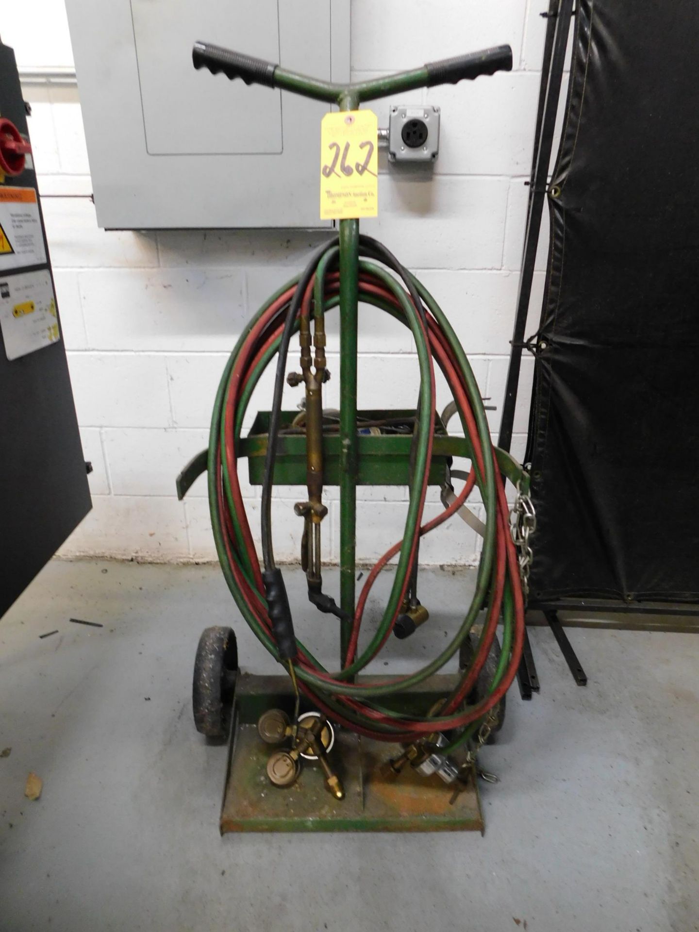 Oxy Acet Cart with Torch, Hose and Regulators