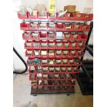 2-Sided Parts Tote Rack with Plastic Totes and Misc. Hardware