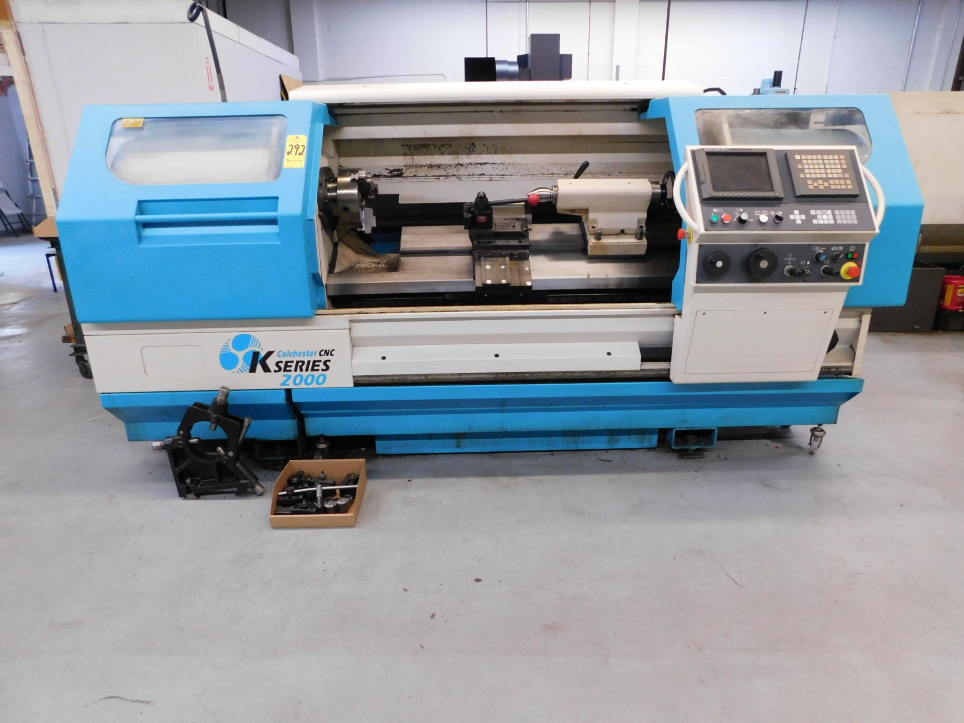 Clausing Colchester Model K Series 2000 CNC Lathe, s/n C70020, New 2001, Fanuc 210i-T Touch Screen