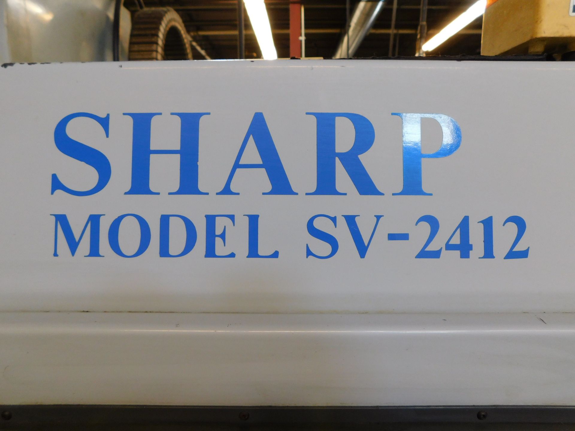 Sharp Model SV-2412 CNC Vertical Machining Center, s/n 2050004B, New 2003, Fanuc 0-MD CNC Control, - Image 5 of 12