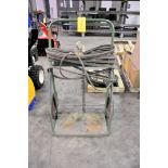 Torch Cart with Oxygen/Acetylene Hose and Regulators