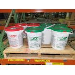 Lot - (5) 5-Gallon Pails of NorWeco Bio-Neutralizer Chlorine Removal Tablets and (3) 5-Gallon