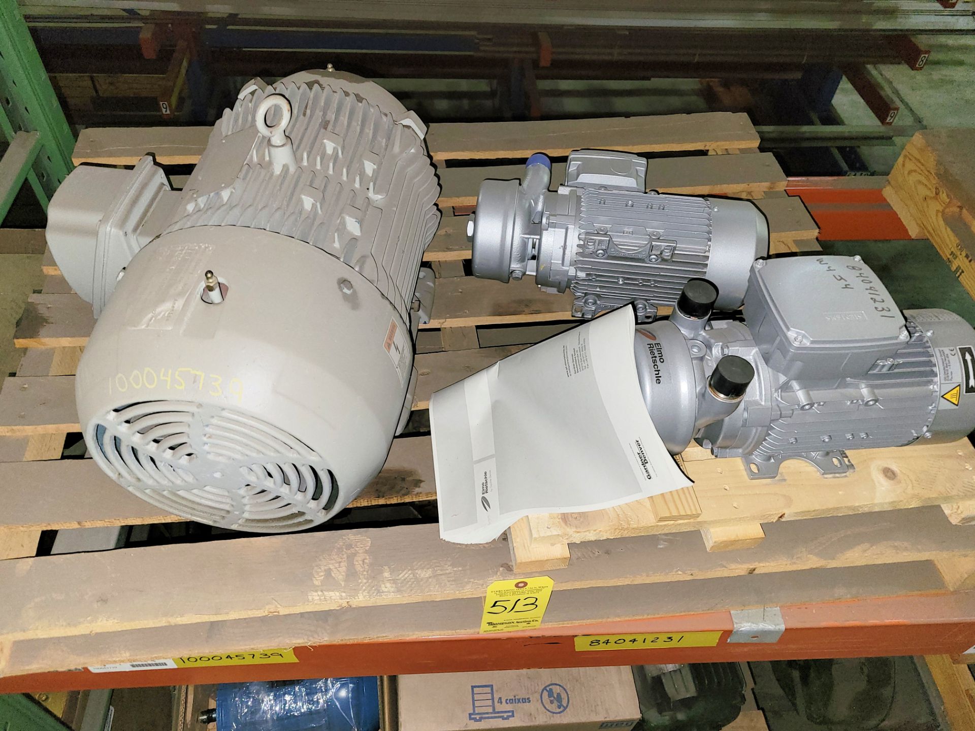 Lot - (2) Gardner Denver 1.5-HP, 3,500-RPM 3-Phase Electric Motors and (1) Siemens 3-HP, 1,765-