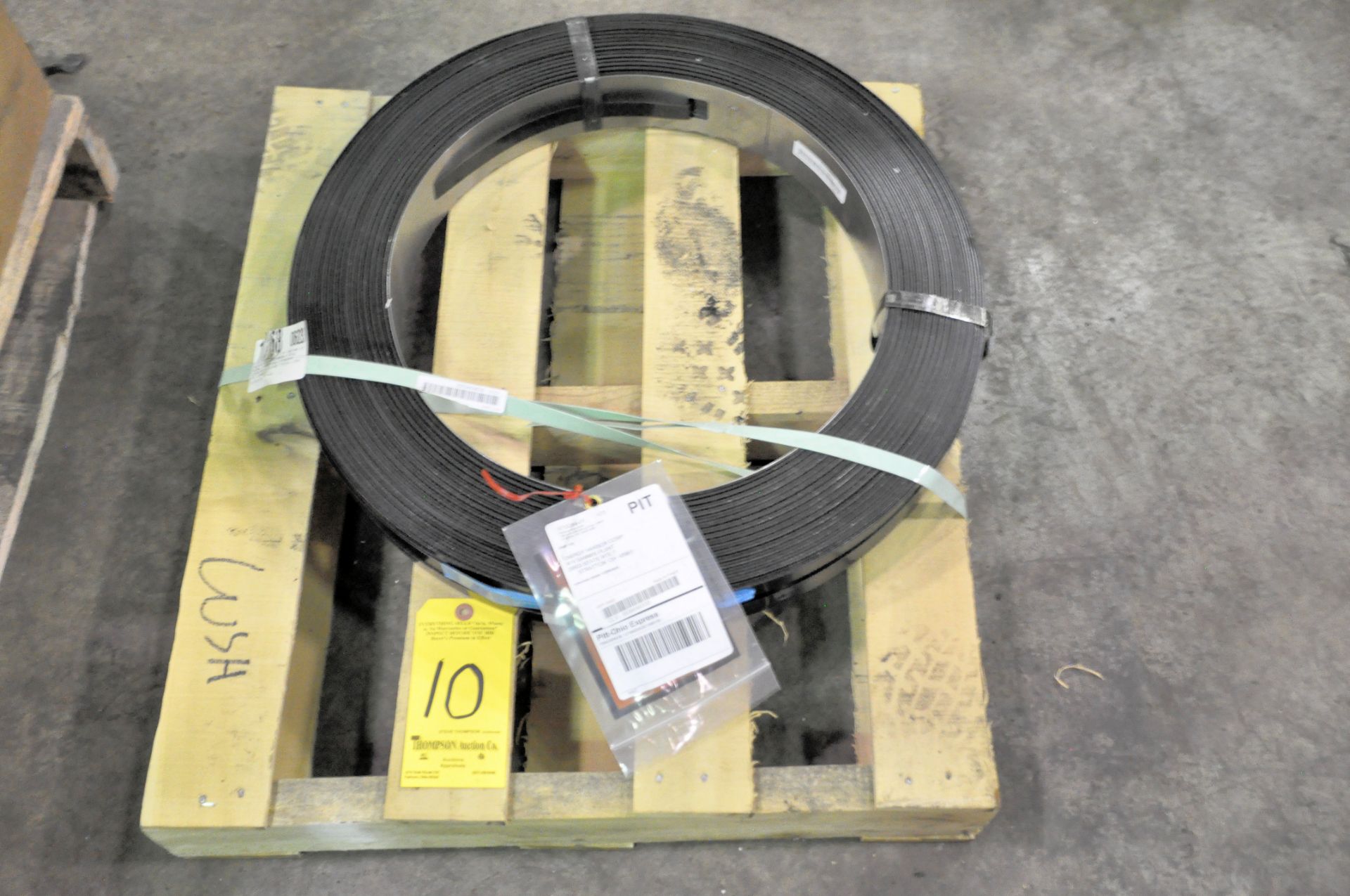 Roll of 3/4 in. Wide x 0.031 in. Thick x 1,330 Ft. Long Carbon Steel Banding on (1) Pallet