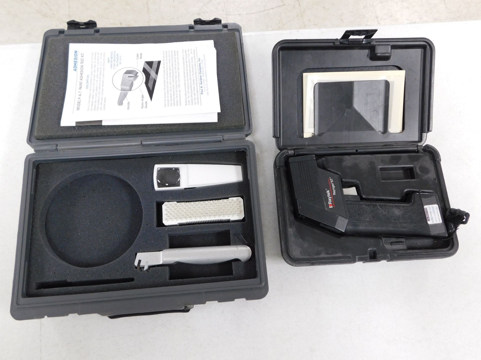 Raytek Raynger ST Infrared Thermometer and Gardco Paint Adhesion Test Kit