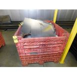 Plastc Crate with Scrap Steel