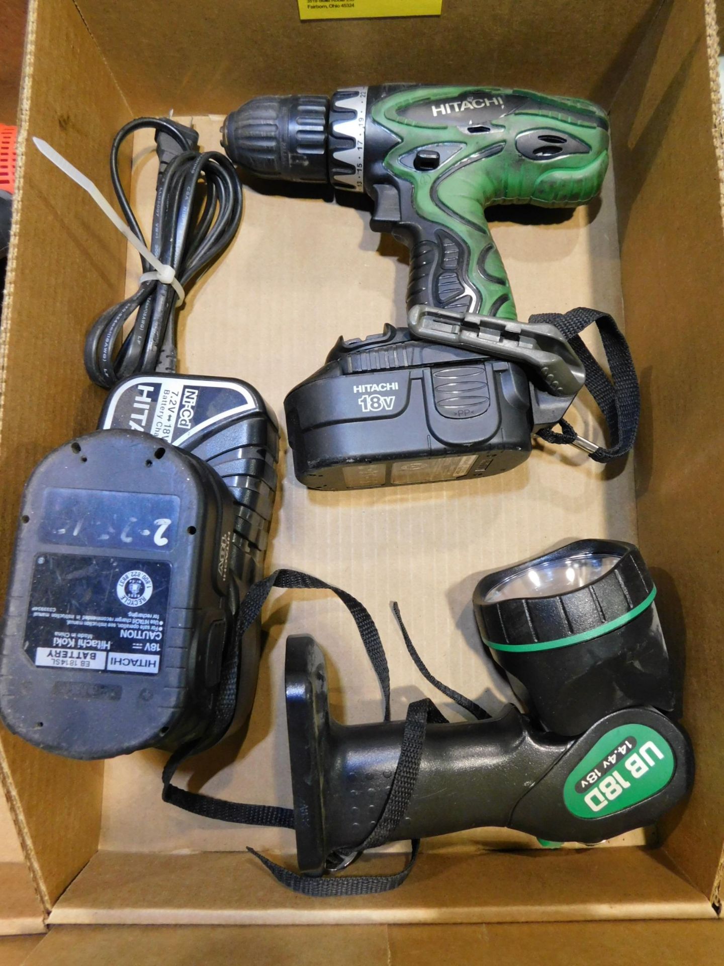 Hitachi 18V Cordless Drill with Batteries and Charger
