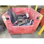 Plastc Crate with Scrap Steel