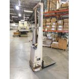 Crown Model 15B-S Walk Behind Electric Platform Lift, s/n L-13479, 1,500 Lb. Capacity, Buil in