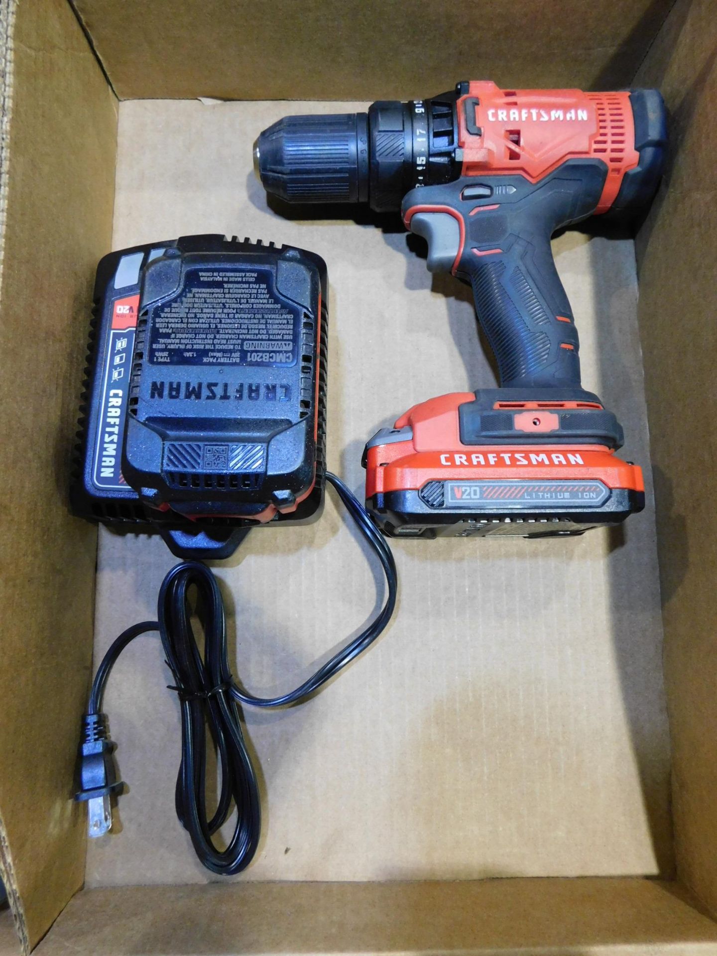 Craftsman 20V Cordless Drill with Batteries and Charger