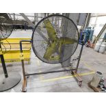 Shop Fan Mounted on Cart