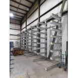 (8) Cantilever Rack Stands, 14'6" H with 40" Arms