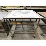 Shop Table on Casters, 48" X 48" X 42" High