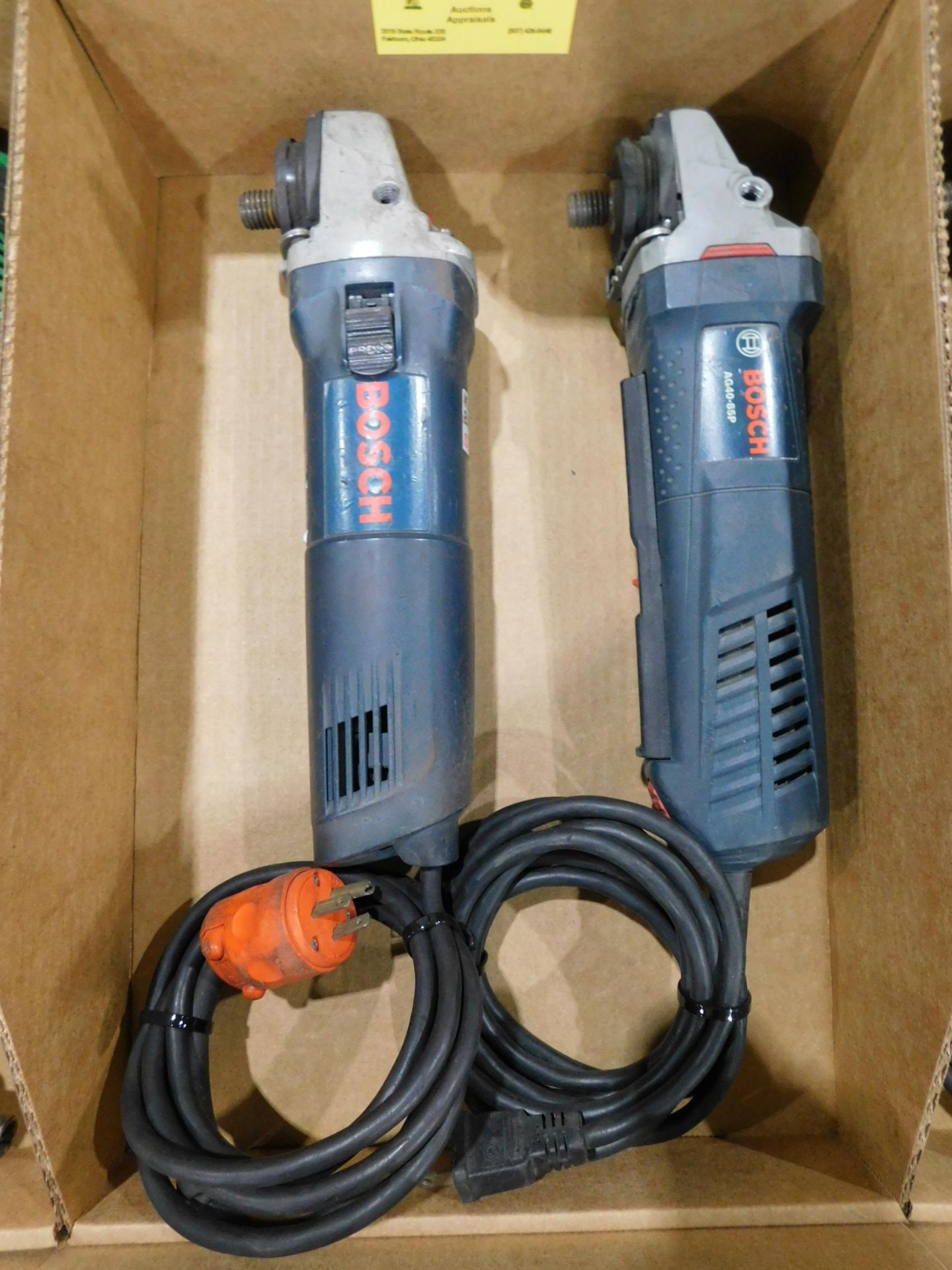 (2) Bosch 4 1/2" Right Angle Grinders