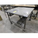 Shop Table on Casters, 48" X 48" X 37" High