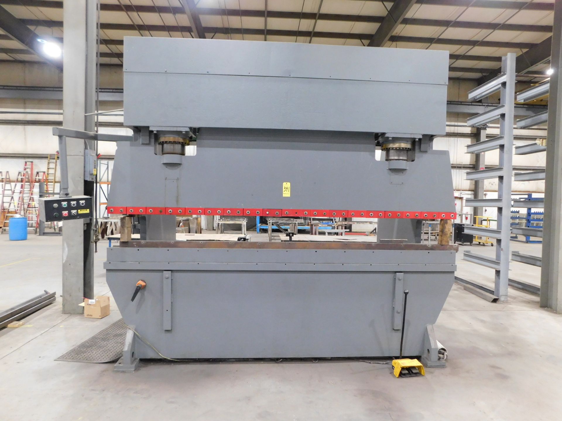 Atlantic Model HD30012-10 Hydraulic Press Brake, s/n 14603, New 1982, 300 Ton, 12’ Overall, 10’2”