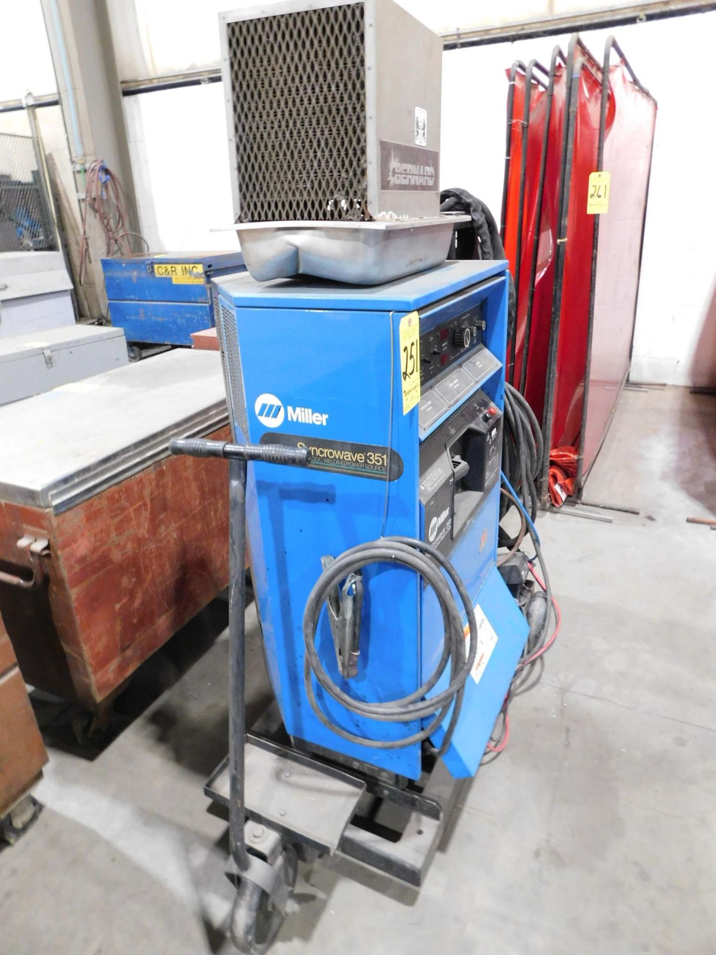 Miller Synchrowave 351 Tig Welder, s/n KJ101763, Chiller, Tig Gun, Foot Pedal Control, 230/460/1/60 - Image 5 of 7