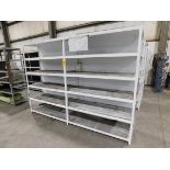 Metal Shelving Unit, Welded Construction, 80" H X 113" W X 20" Deep, Empty