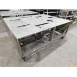 Aluminum Welding/Layout Table, 75" X 98" X 35 1/2" High