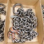 2 Hook Lifting Chain, 12,300 Lb. Capacity, 8' Long