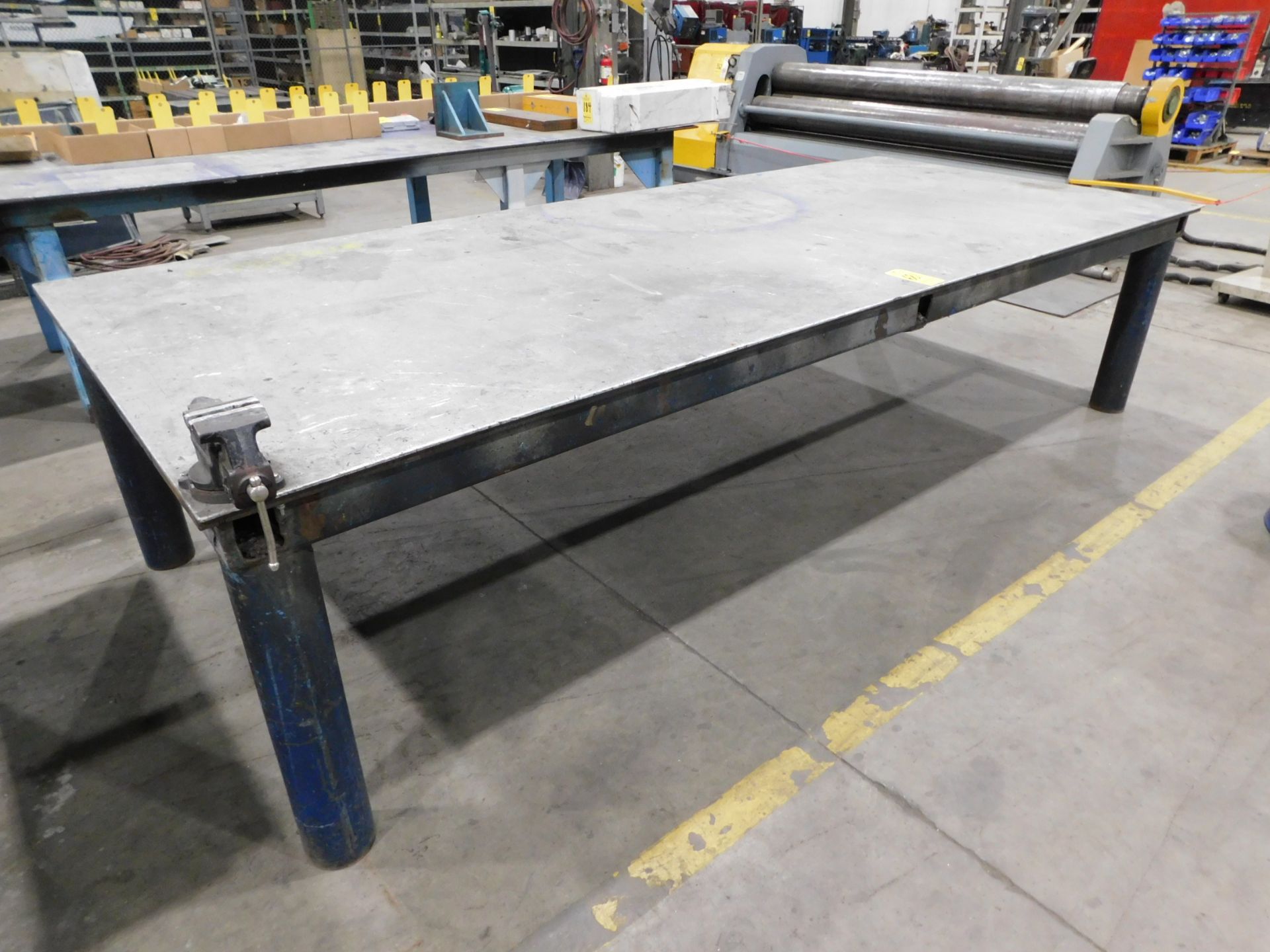Welding/Layout Table with 3/4" Steel Top and 1/4" Aluminum Top Plate, 60" X 144" X 34" High