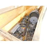 Machine Parts in Wooden Crate