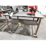 Shop Table on Casters, 48" X 48" X 36" High