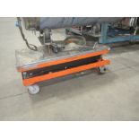 Foot Pump Scissor Lift Cart, 24" X 48" Platform, 2,200 Lb. Cap., No Contents