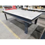 Welding/Layout Table with 3/4" Steel Top and 1/4" Aluminum Top Plate, 60" X 125" X 37" High