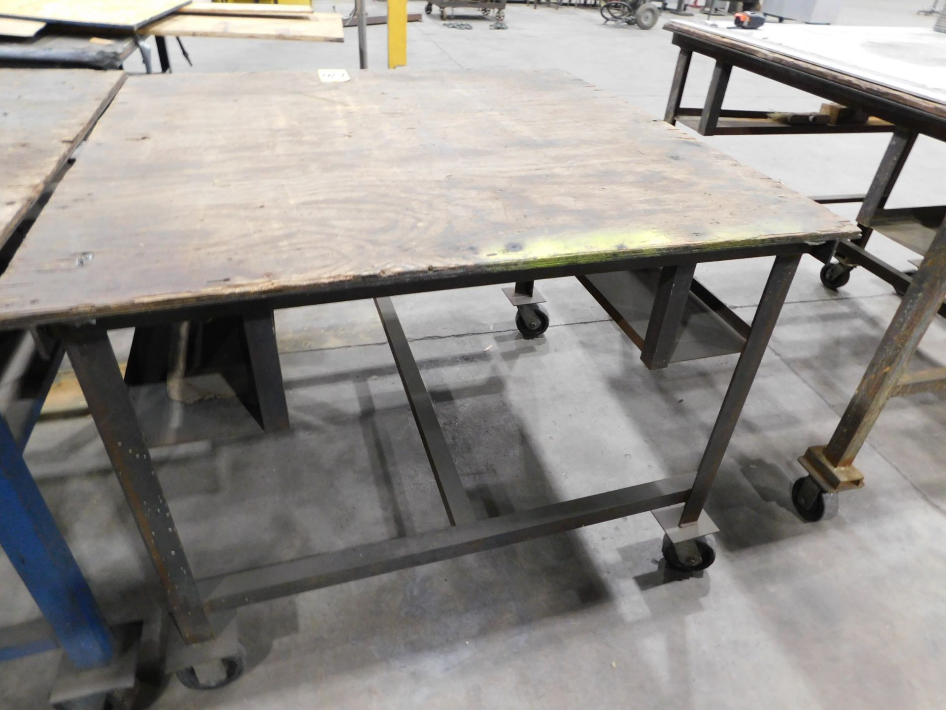Shop Table on Casters, 48" X 48" X 37" High