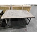 Shop Table on Casters, 40" X 56" X 32" High