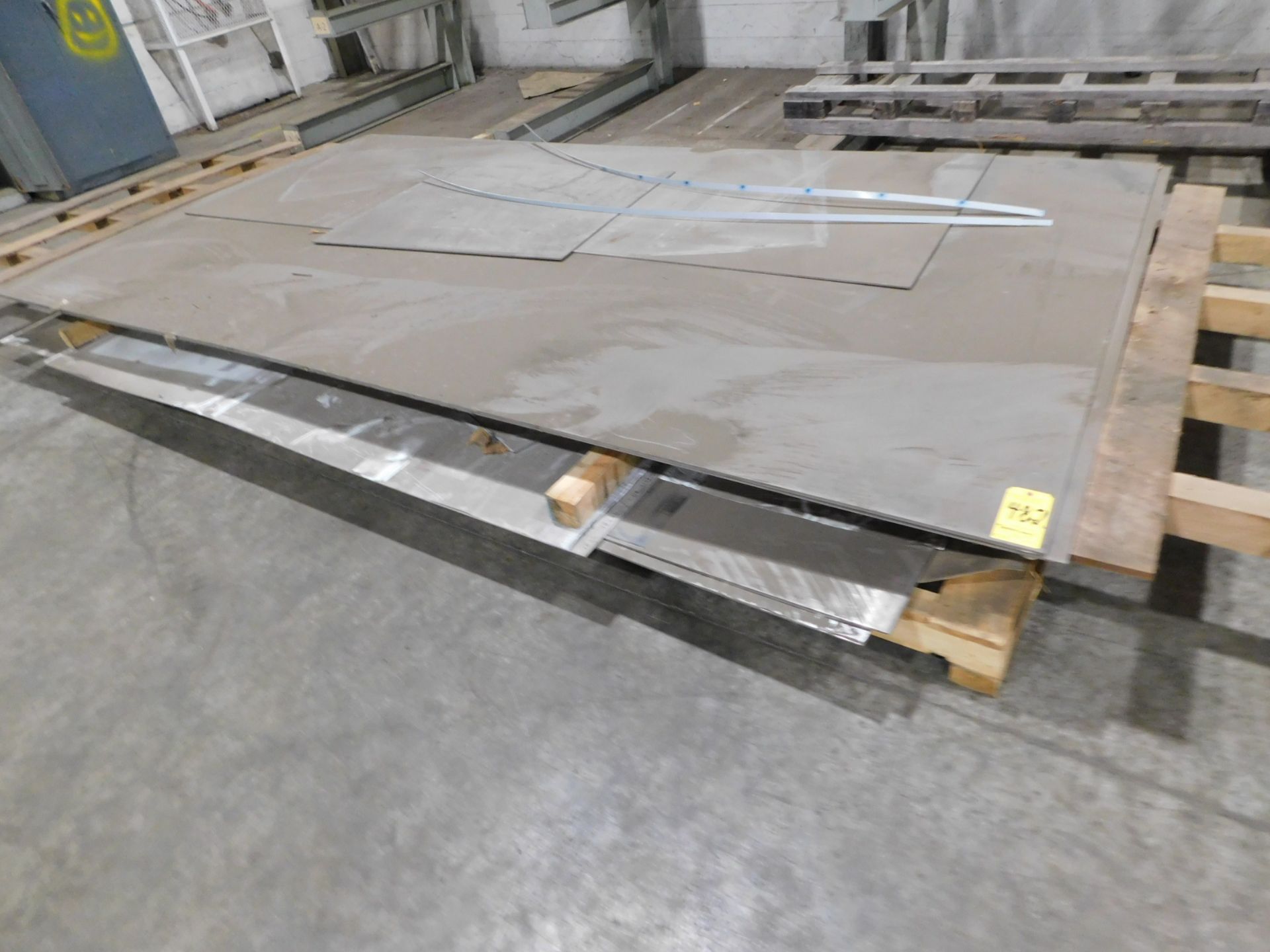 Stainless Steel Sheets, (3) 78" X 144" X 3/16", (1) 48" X 72" X 1/4", (1) 24" X 72" X 1/4", and