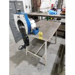Georg Fischer Model RA6 Tubing Cut Off Saw, s/n 341214, 2" - 6" Capacity, with Table, 110/1/60