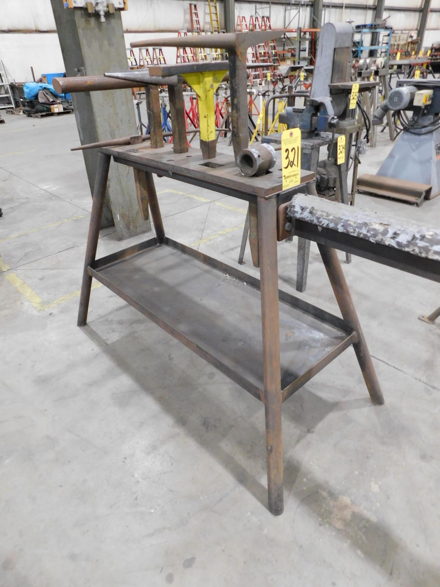 Pexto Metal Fabricators Bench with Blacksmith Tools